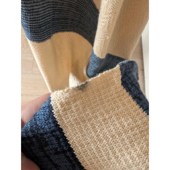 Ralph Lauren Women's Cotton Silk Knit Striped Open Shawl Long Cardigan Size Larg - Picture 12 of 14